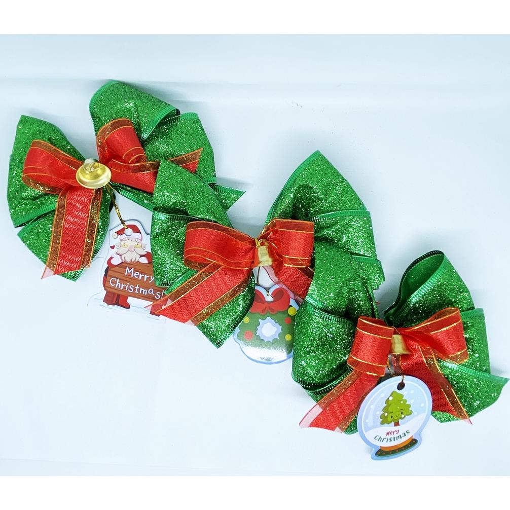 

Pita isi 3 parsel/ parcel/ hampers natal Glitter hijau