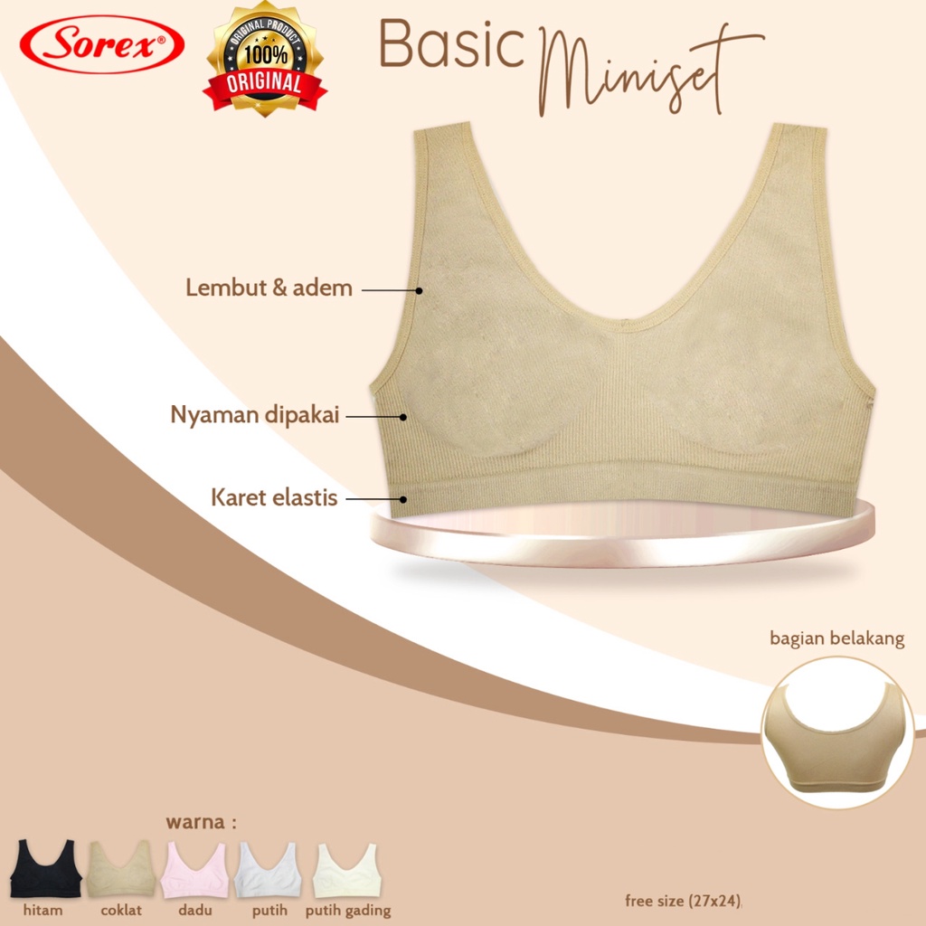 ISTANA miniset anak sorex 2048 2049 remaja bahan rajut premium / bra step 1