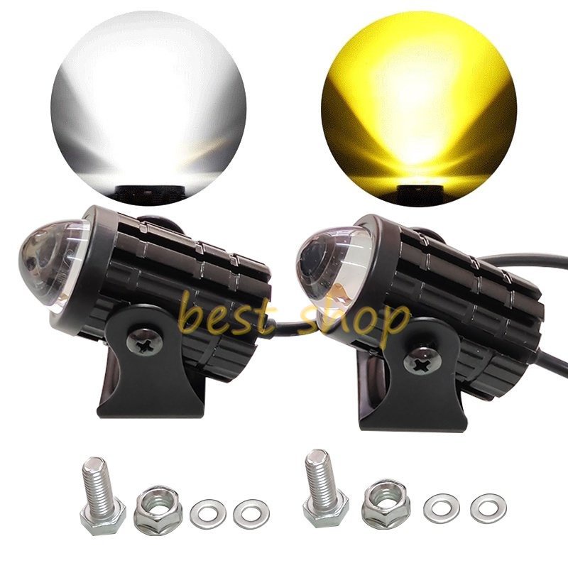 Lampu Depan LED Mini 9-85V Anti Air Untuk Motor