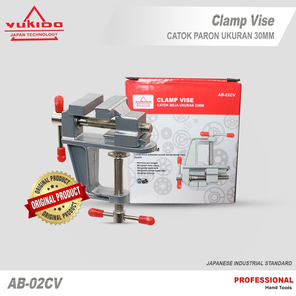 Mini Ragum Catok Meja / Penjepit Meja Table Vise 60MM - Penjepit Clamp Meja Catok Vise YUKIDO BISA C