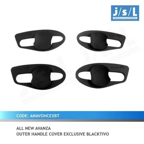 Outer handle mangkok pegangan pintu hitam AVANZA VELOZ 2014 - 2018