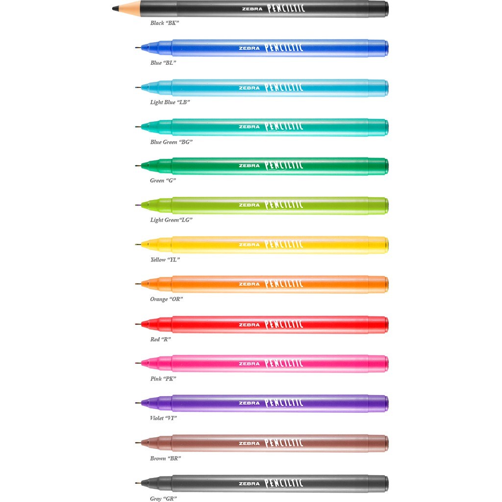

Zebra Pulpen Warna Penciltic / Pena Zebra Penciltic Warna Satuan / Pulprn Warna Warni Satuan Penciltic - Satuan