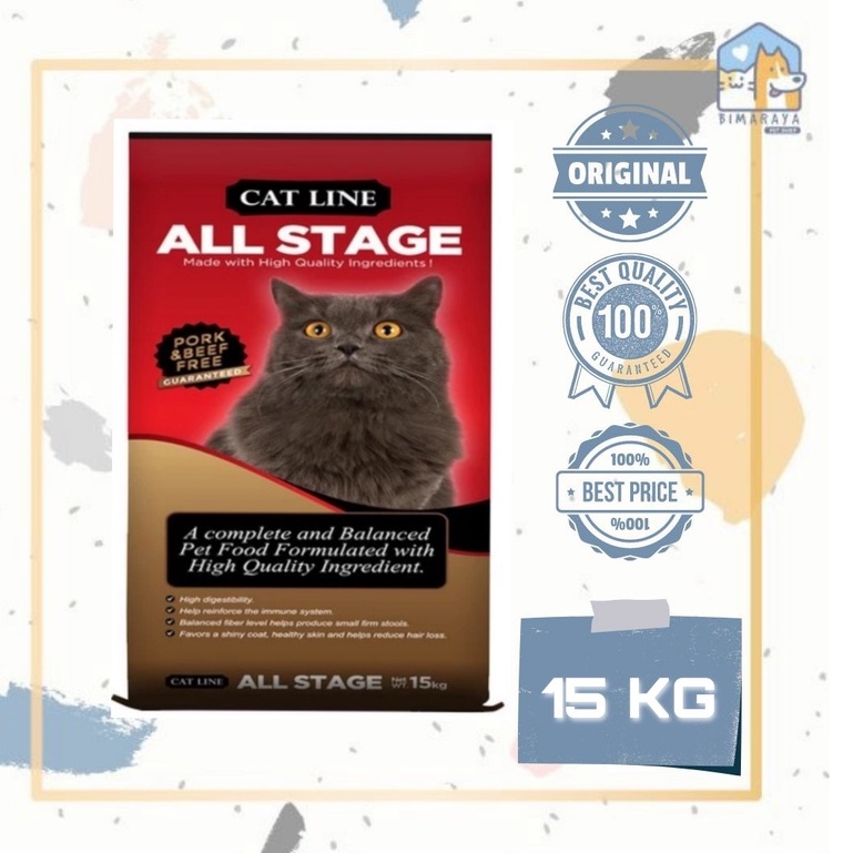 CATLINE  CATFOOD 15 KG FRESHPACK// MAKANAN KERING KUCING(KHUSUS PENGIRIMAN EKPEDISI)