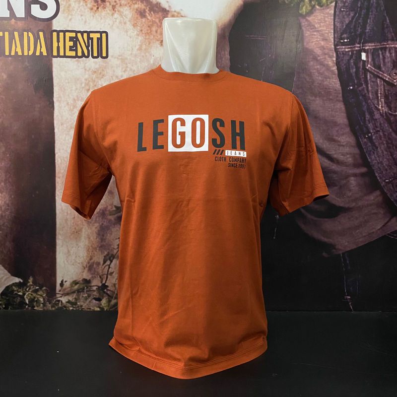 kaos pria lengan pendek branded kain soft combed 24s original legosh size M,L,XL,XXL