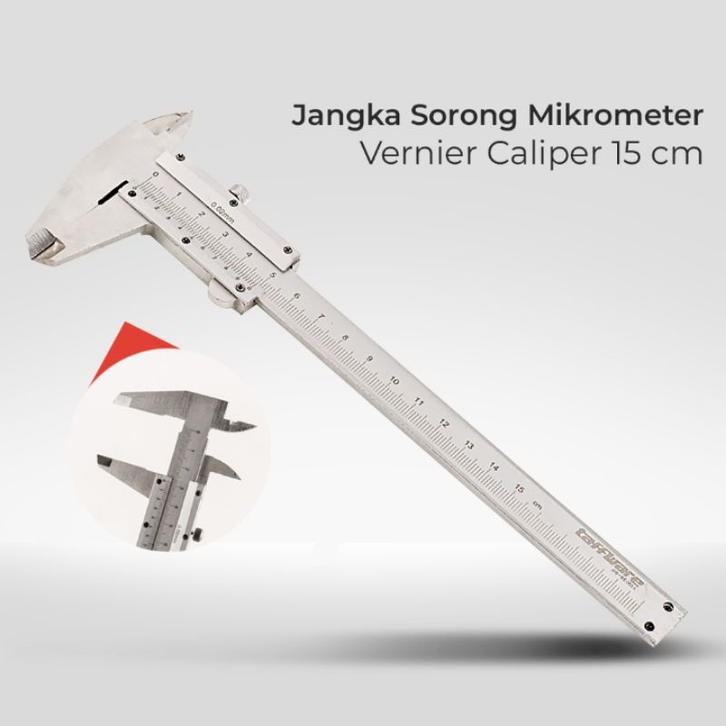 Jual Sketmat Jangka Sorong Stainless Steel Taffware Vernier Caliper Sigmat Sketmat