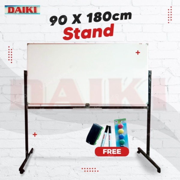 

Promo perkakas Daiki Whiteboard Standing Magnetic - Doubleface - 90x180cm 2 Murah