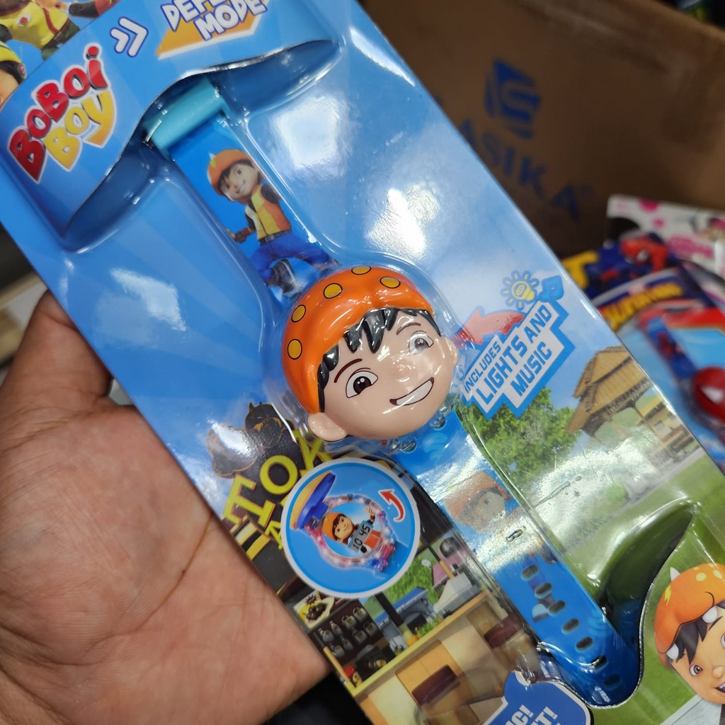 Jam Tangan Anak Perempuan Laki Laki Digital Anak Lampu Musik Karakter Boboiboy Jam Tangan Digital Anak