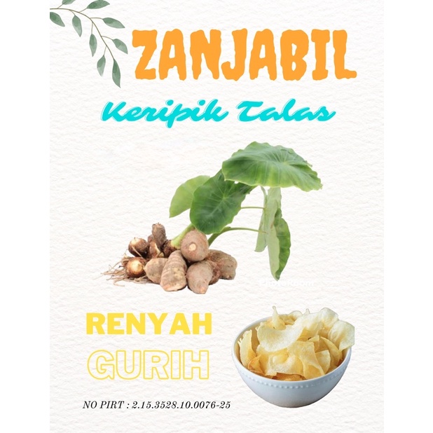 

keripik talas zanjabil