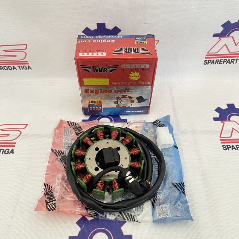 Spul Viar 12 Pole 93mm - Sparepart Motor Roda Tiga - Viar Nozomi Kaisar Jialing Ktm Happy