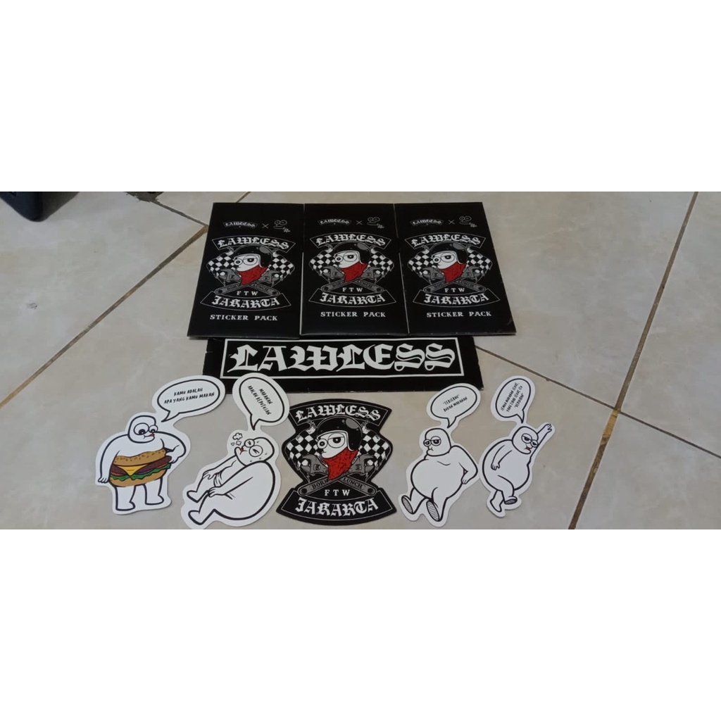 Sticker Lawless X Popo
