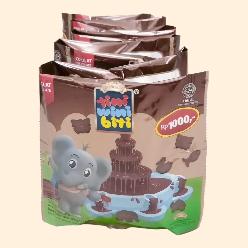 

TINI WINI BITI RASA COKLAT SNACK BISKUIT 18gr [10 pcs/renceng]