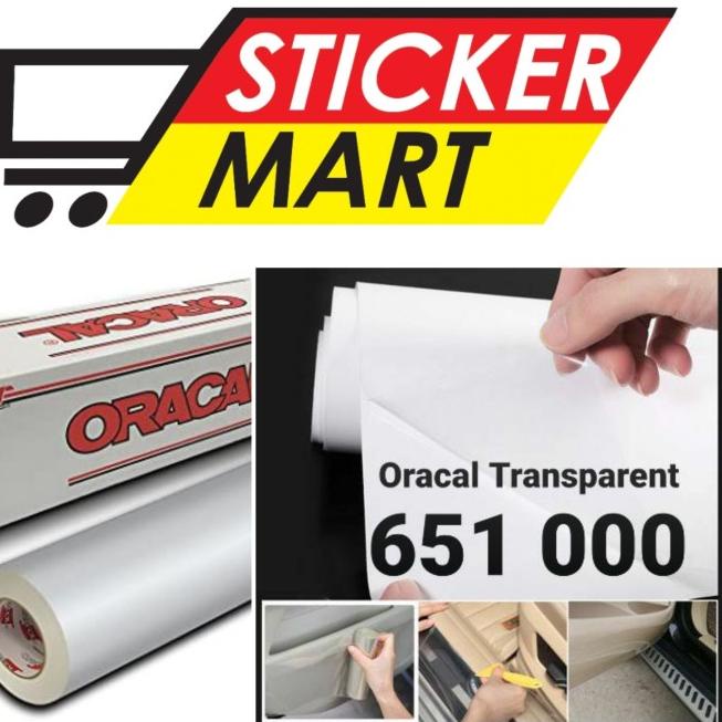 Sticker Oracal transparan bening 651 000