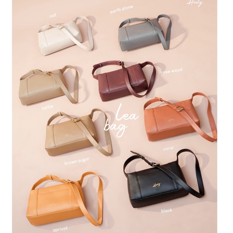 Hody - LEA Bag - Tas Selempang Wanita Vintage Simple Elegan Bahan Kulit PU Premium | LEA BAG BY HODY