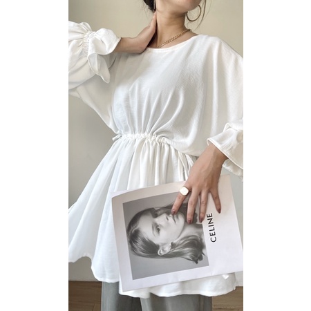 Zéa - Lucia - Blouse Serut Polos Korea Crincle Jumbo