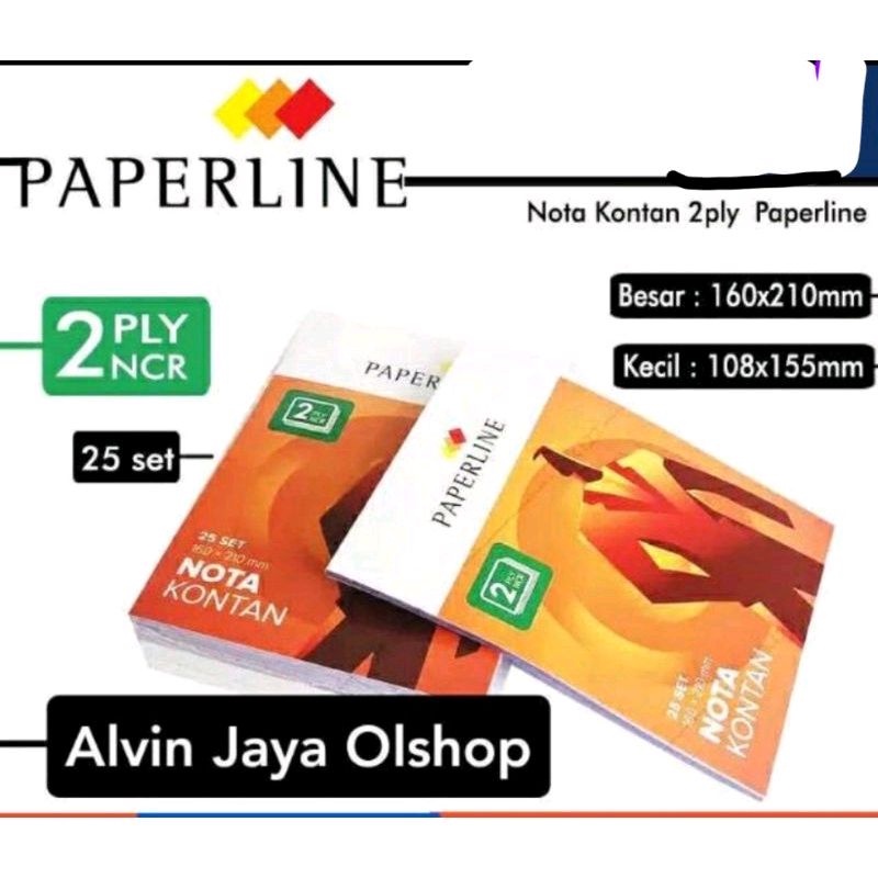 

Buku Bon Nota Kontan Paperline Rangkap 2 Dua Ukuran