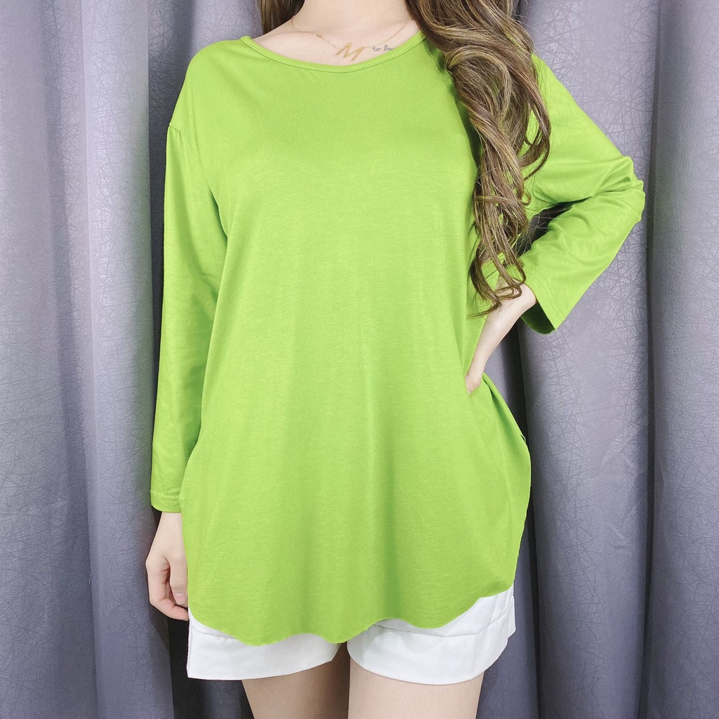 Kaos Oversize lengan 7/8 / Kaos jumbo lengan panjang / Atasan oversize / VIMEL COLLECTION