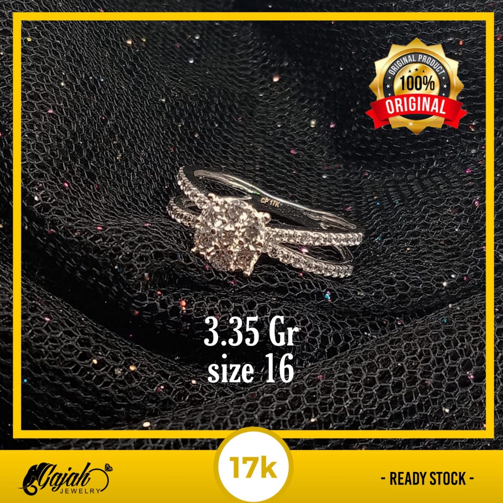 Cincin emas 17K - 3.35 gr kadar 750 - 4015