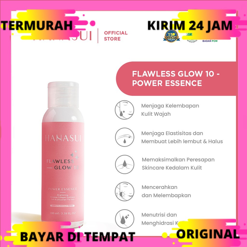 Hanasui Glow 10 Power Essence / Toner hanasui / toner wajah