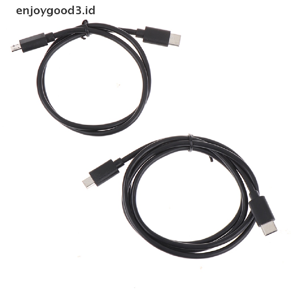 Kabel Data / Charger OTG USB Tipe-C Male Ke Micro USB Male