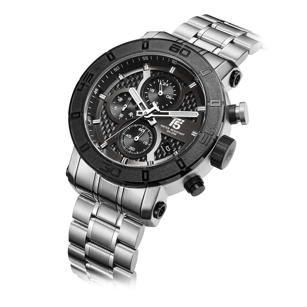 JAM TANGAN PRIA T5 H 3635G CHRONOGRAPH ORIGINAL WATERESISTAN/T5 H 3635G/JAM TANGAN PRI CHRONO/