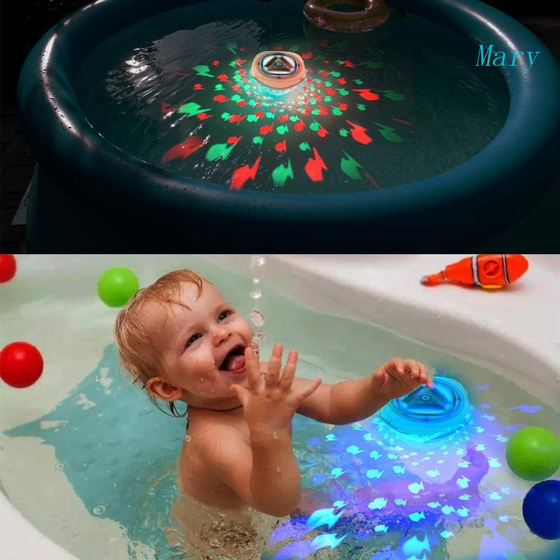 Mary Lampu Proyektor Bawah Air Motif Ikan Untuk Kolam Renang