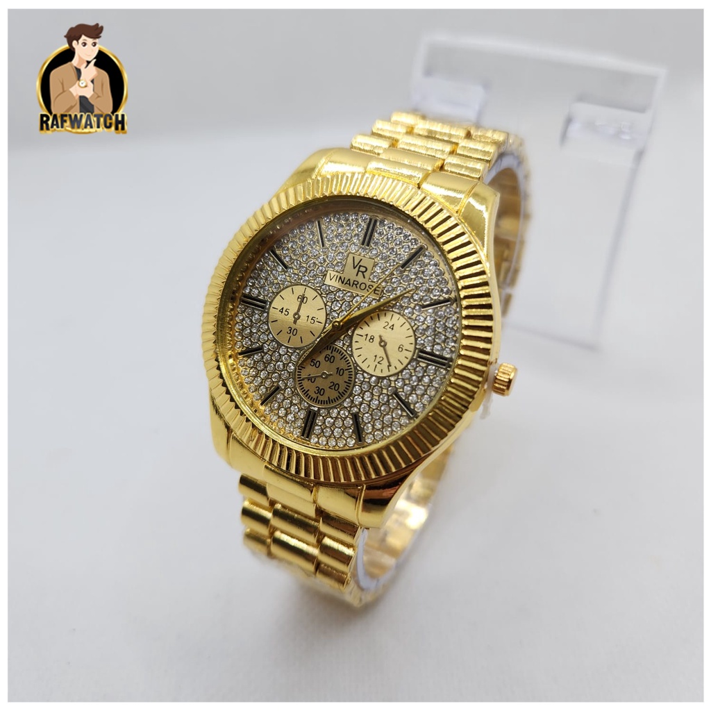 Jam Tangan Wanita Fashion TA7 Rantai Stainless Mewah Formal Permata Fashion Import Murah Bonus Baterai Cadangan