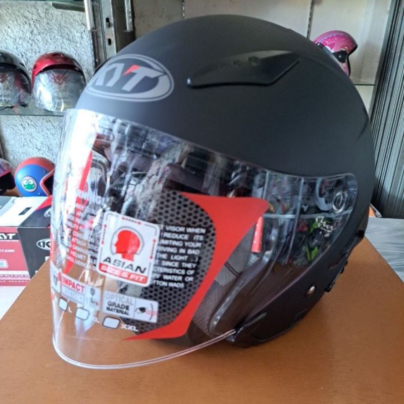 HELM KYT GALAXY FLAT R BLACK DOFF ORIGINAL