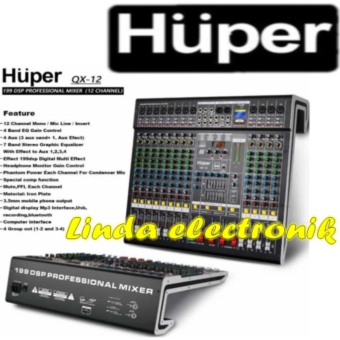 Mixer Huper Qx12 Huper Qx 12 12 Channel Garansi Resmi Original