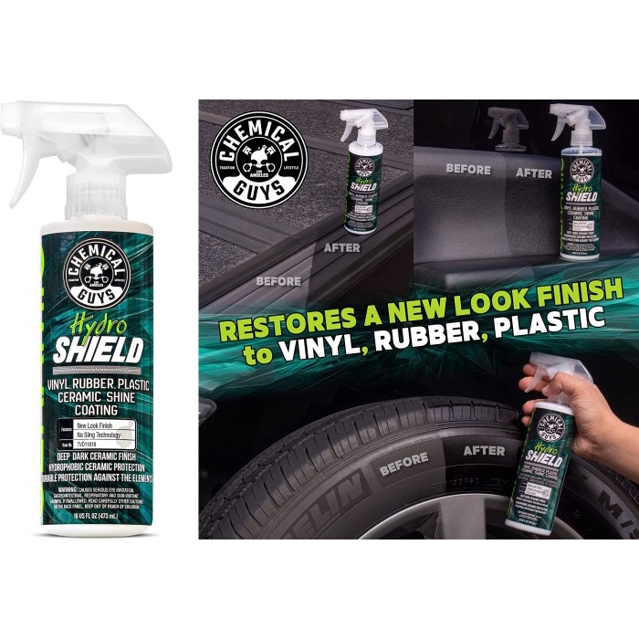 Jual Chemical Guys Hydro Shield Vinyl Rubber Plastic Ceramic Shine
