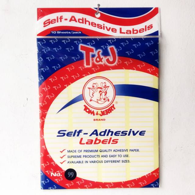 

TOM & JERRY - Label Putih 97-99-100-101-103-104 - 133 - 1 Pack 10 Lembar