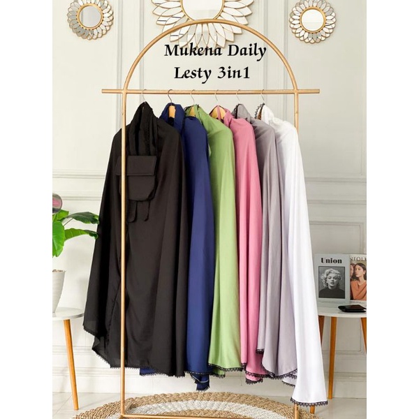 Mukena Daily Lesti 3in1 Katun Premium