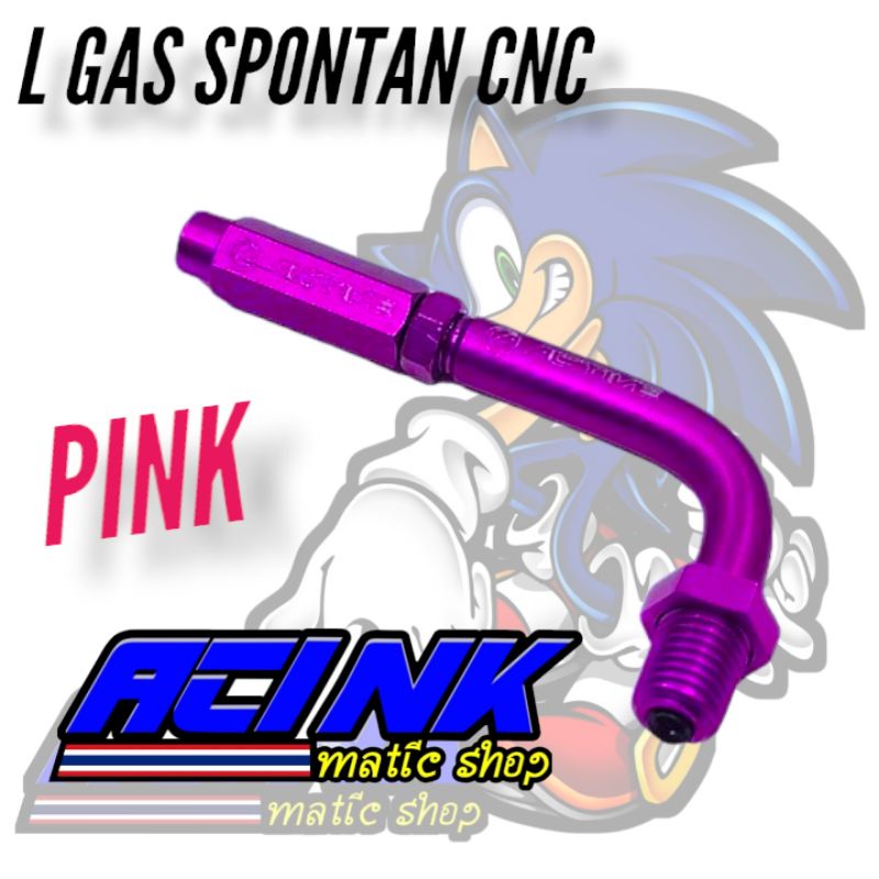 Stelan L gas spontan Cnc Stelan L Gas Warna Universal Engkolan L Gas Warna 1an