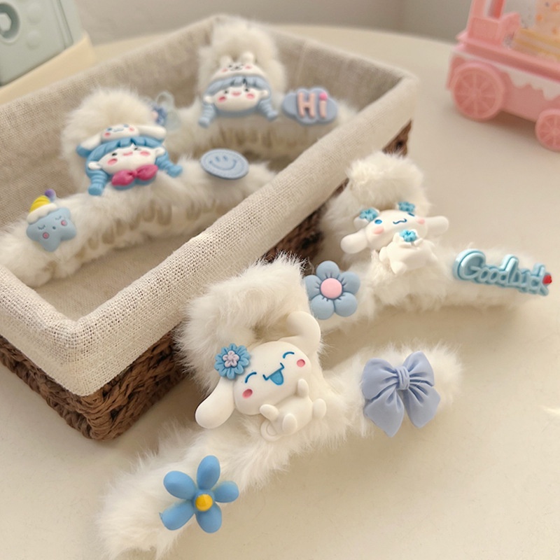 JEDAI / KUCIRAN BESAR POMPOM CINAMOL BULU BULU LUCU