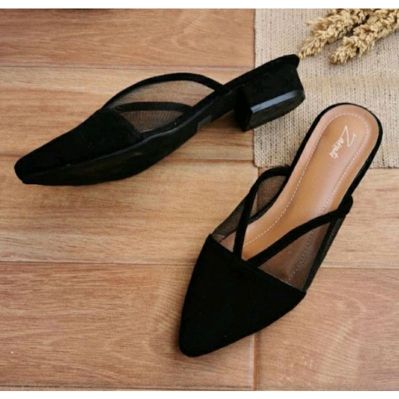 Original Sendal Bustong MK-069 Krem Brokat Sandal Pesta OVERSIZE Cantik Sendal Kaki Gemuk Premium Krem, 41