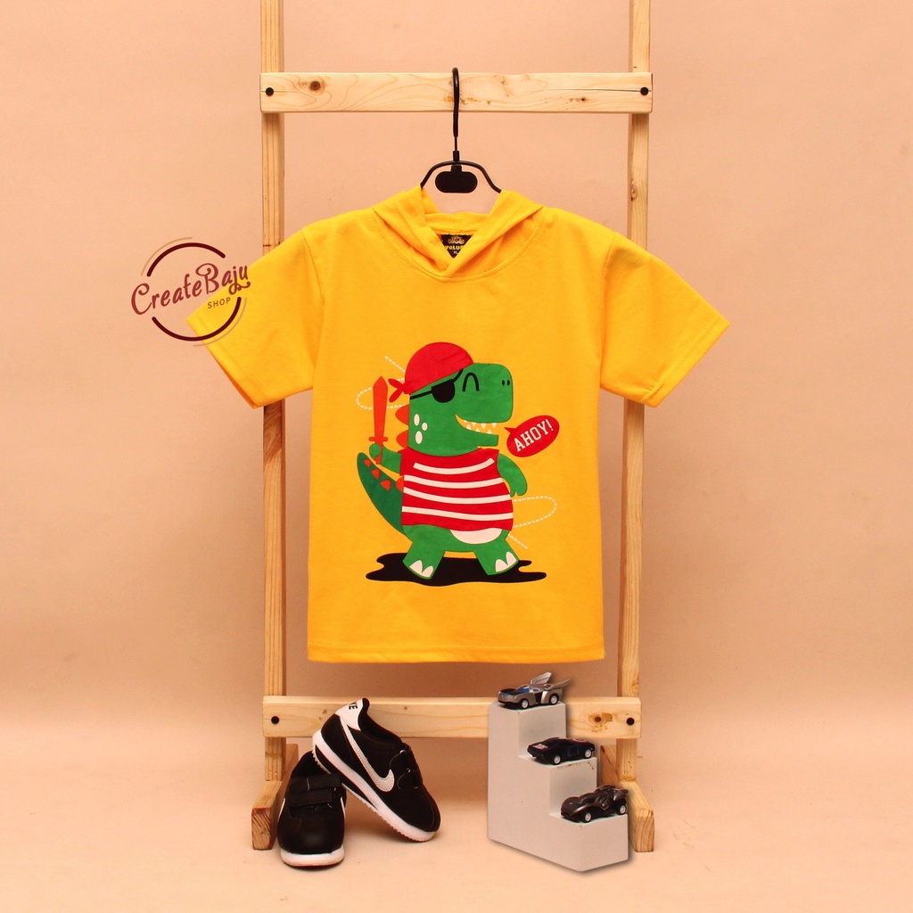 KAOS ATASAN HOODIE ANAK CROCODILE BAJU ATASAN ANAK 1-7 TAHUN