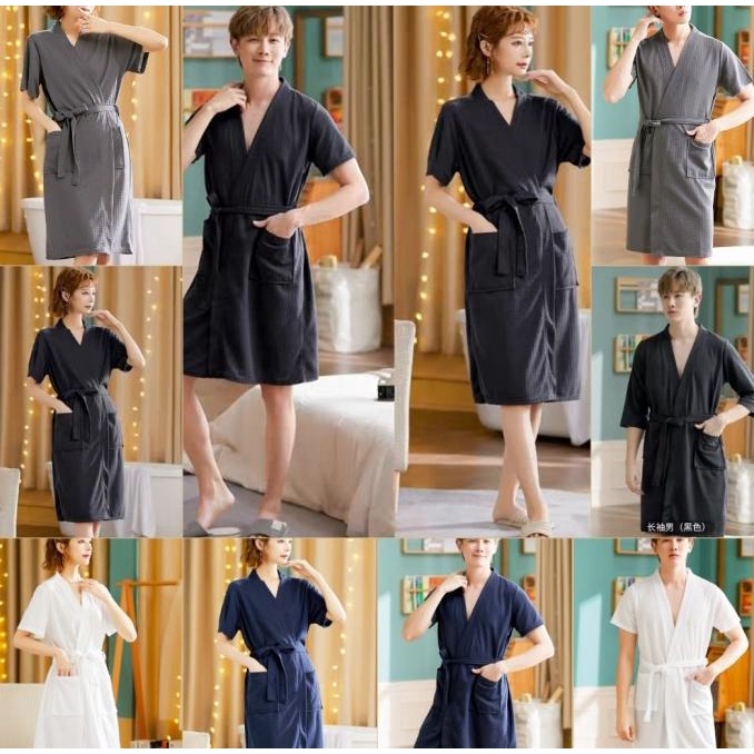 baju tidur kimono import dewasa bisa untuk pria dan wanita unisex