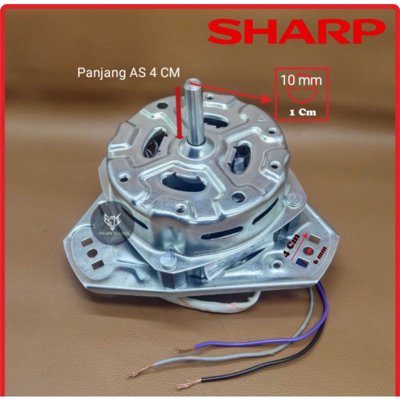 Dinamo Spin/ Pengering Mesin cuci 2 Tabung SANKEN POLYTRON SHARP AS 10 MM