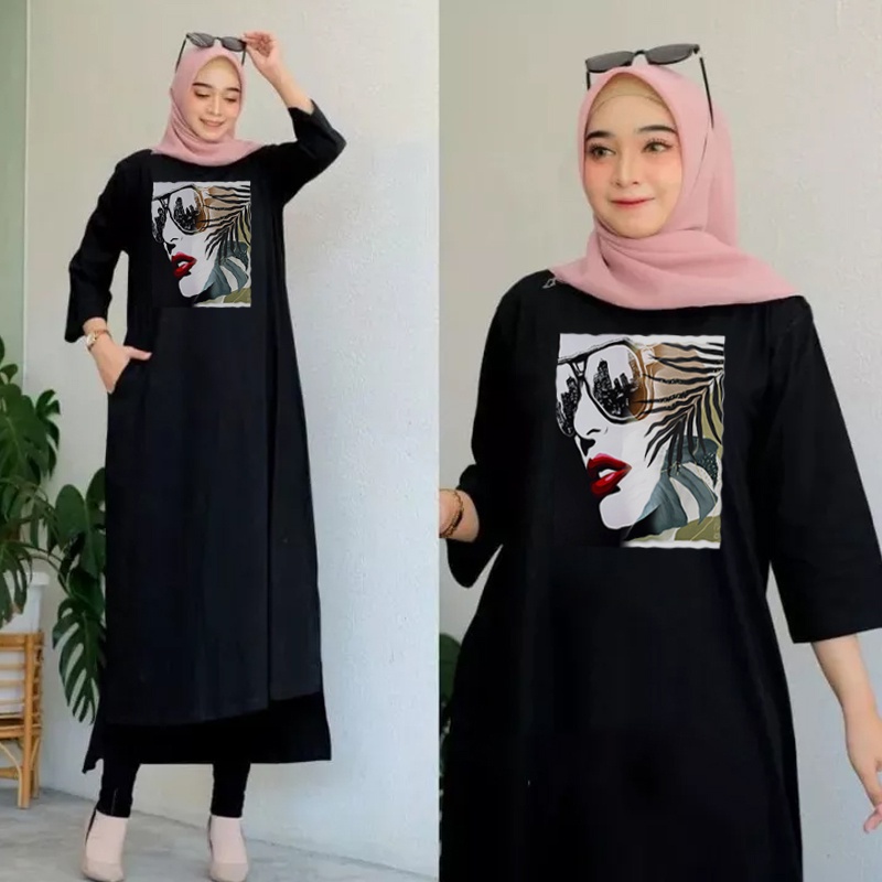 FF LONG TUNIK HIJAB COLABORATION TUNIK WANITA TERBARU 9