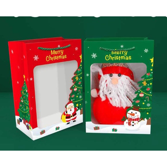 

PAPER BAG MIKA MERRY CHRISTMAS / TAS KADO NATAL SANTA / GOODIE BAG GIFT CHRISTMAS