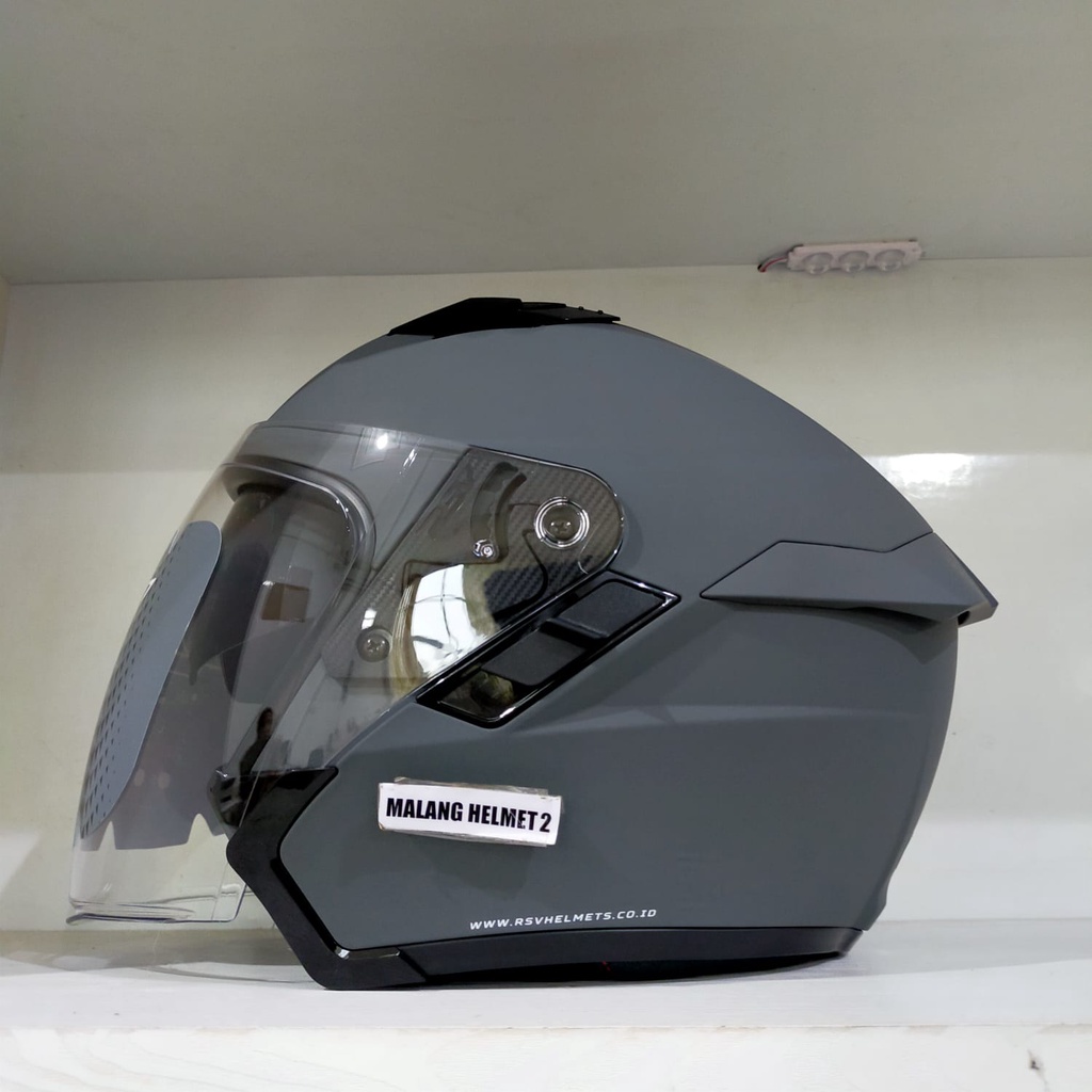 Jual Helm Half Face RSV SV300 Solid Charcoal Shopee Indonesia