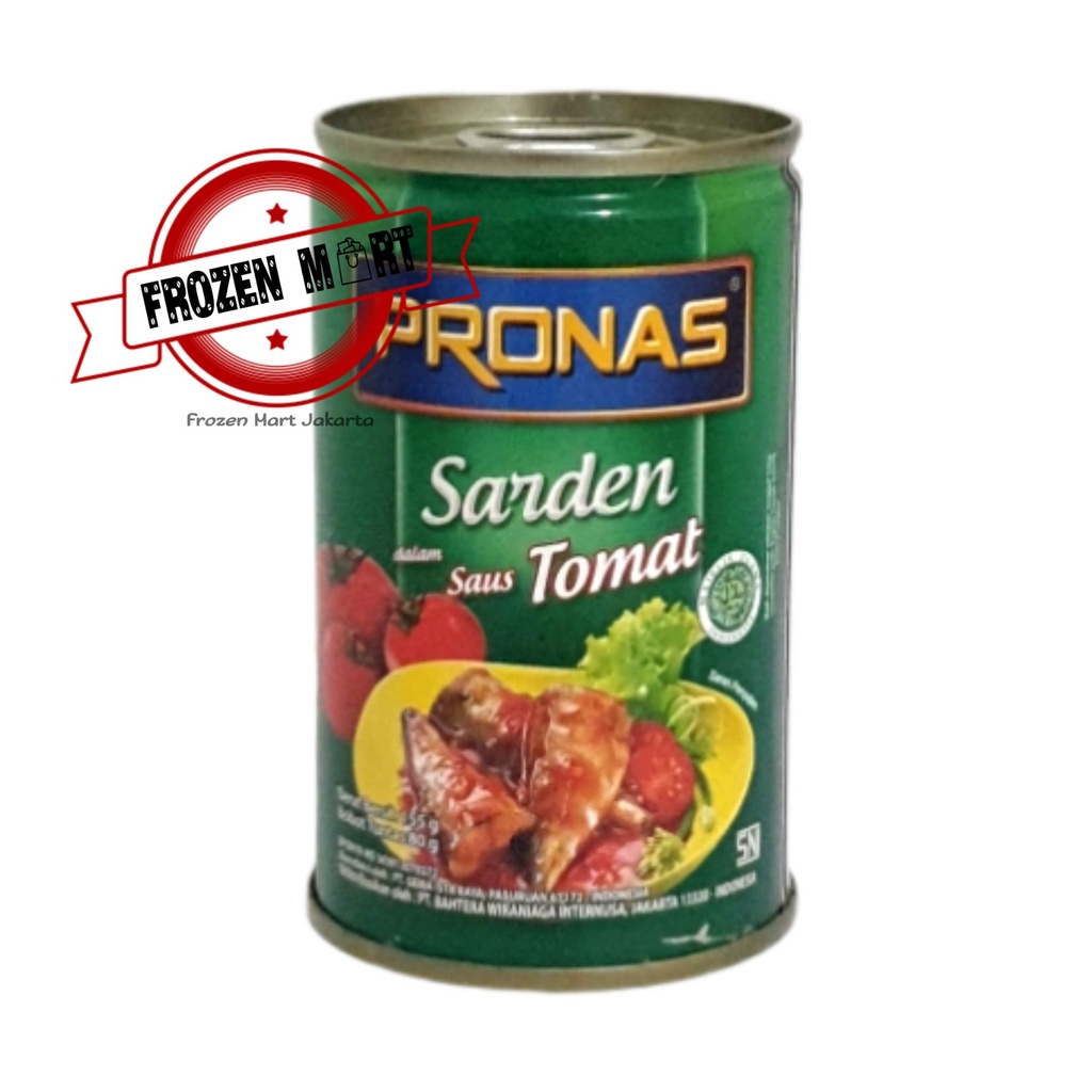 PRONAS Sarden Saus Tomat Kaleng / Sardine Tomato Sauce HALAL 155Gr