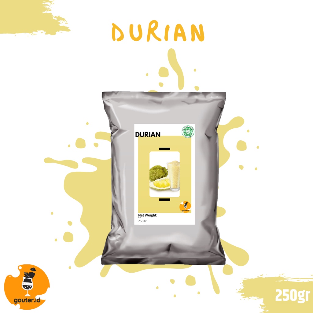 BUBUK MINUMAN RASA DURIAN 250GR / SERBUK MINUMAN ANEKA RASA / BUBUK MINUMAN KEKINIAN / MINUMAN INSTAN / BOBA DRINKS