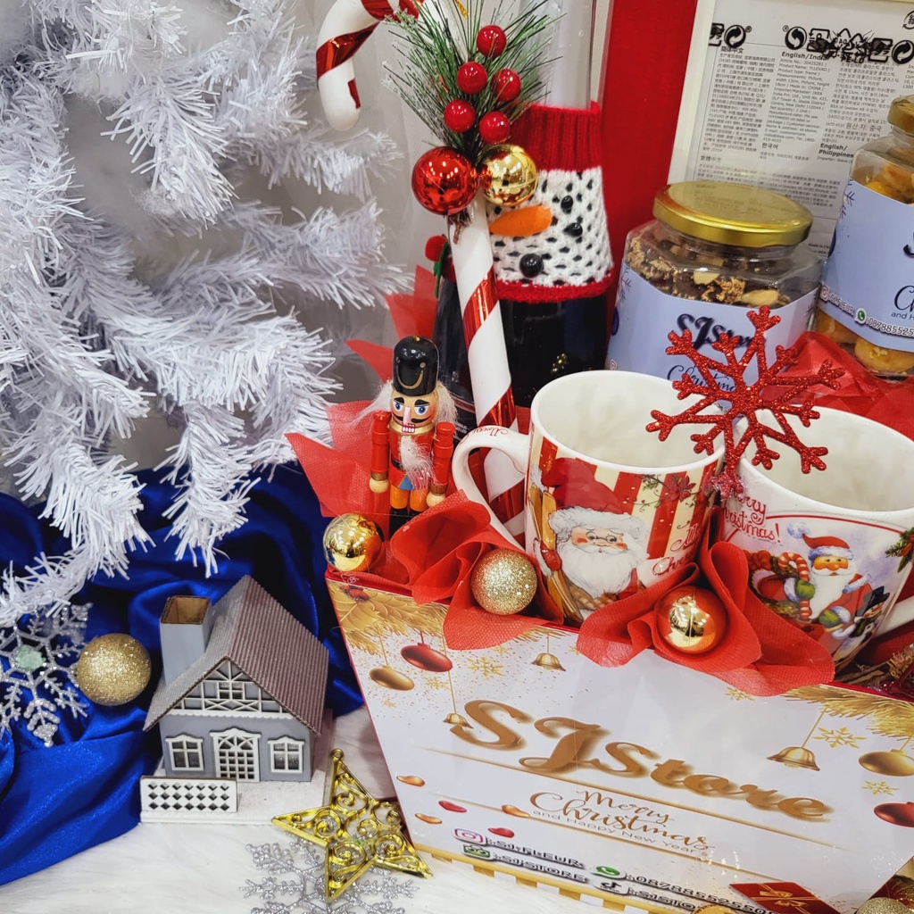 

Paket Dekorasi Hampers Natal Christmas Parcel Hadiah Kue Kering 301