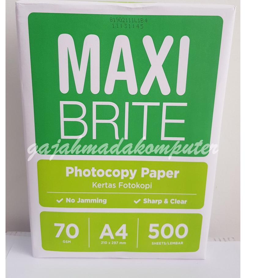 

㊙ Kertas HVS A4 70 gr 70 gsm 70gram MAXI BRITE ゎ