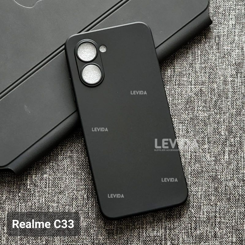 REALME C33 CASE MACARON BLACK SILICON BLACK REALME C33