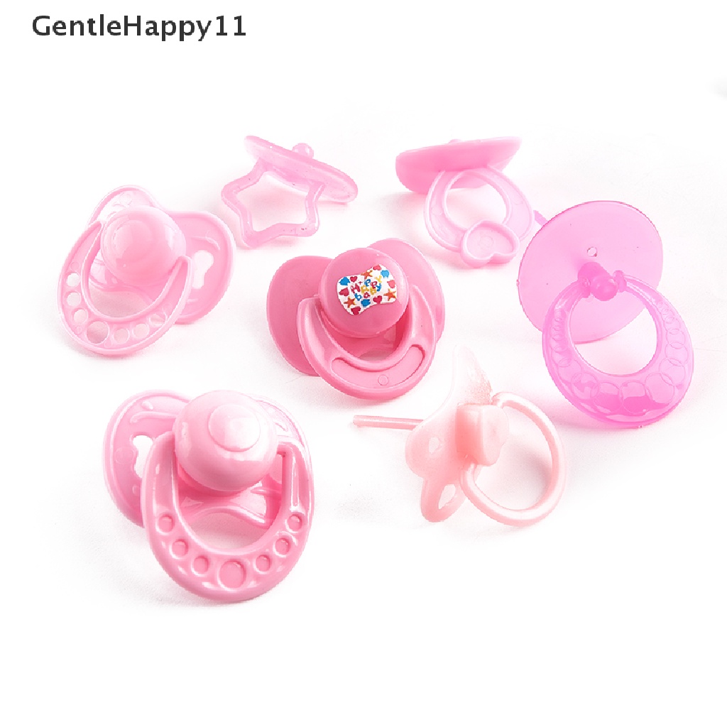 Gentlehappy 2Pcs Lovely Doll Dot Boneka Bermain Rumah Pasokan Rumah Boneka Dummy Nipple Mainan Anak id