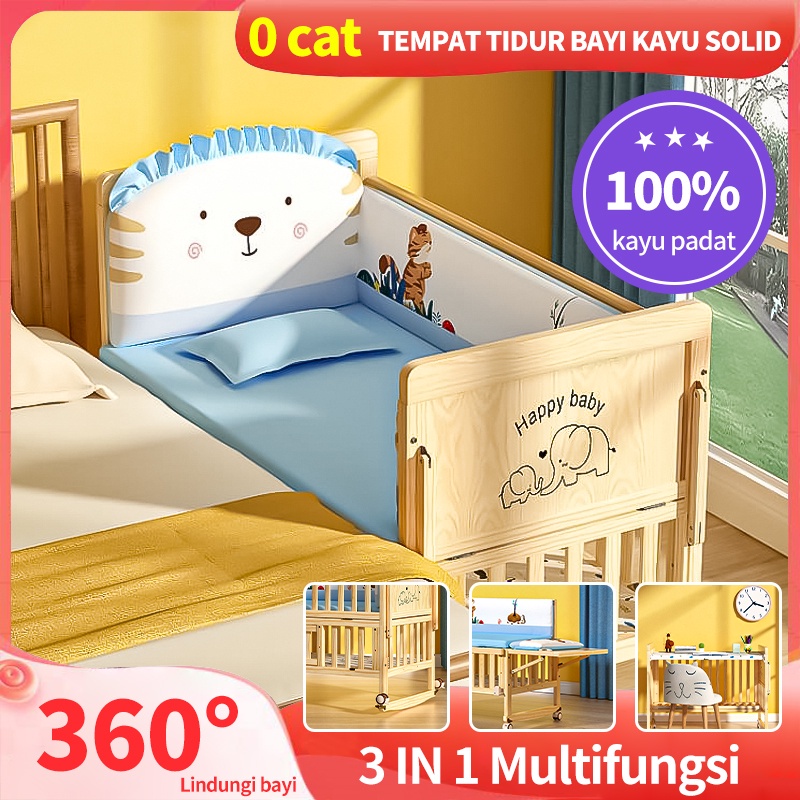 Jual Tempat Tidur Kayu Solid Multifungsi Tempat Tidur Bayi / Tempat ...