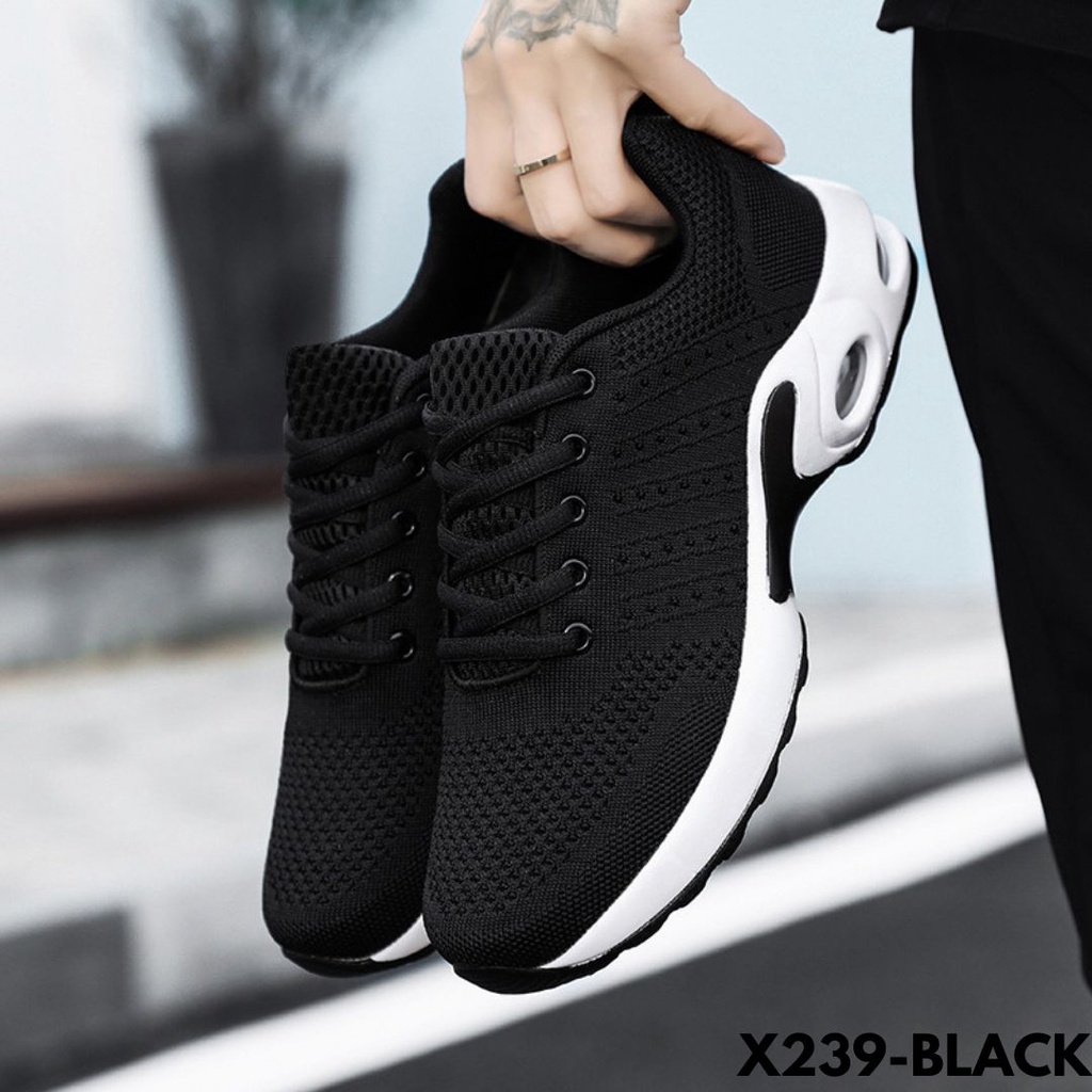 SEPATU SNEAKERS PRIA DIPAKAI NGEGYM BARENG AYANG AUTO TERPESONA BAHAN MESH IMPORT 239