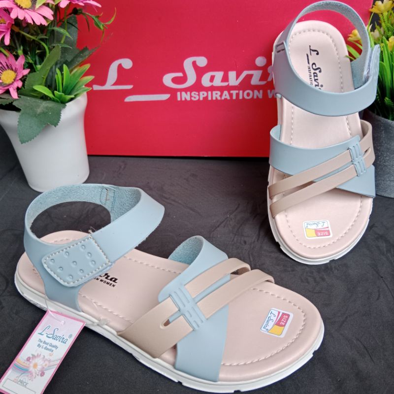 PROMO... SANDAL TALI ANAK PEREMPUAN TERBARU TRENDY TERKECE KEKINIAN MURAH DAN BERKUALITAS LT10