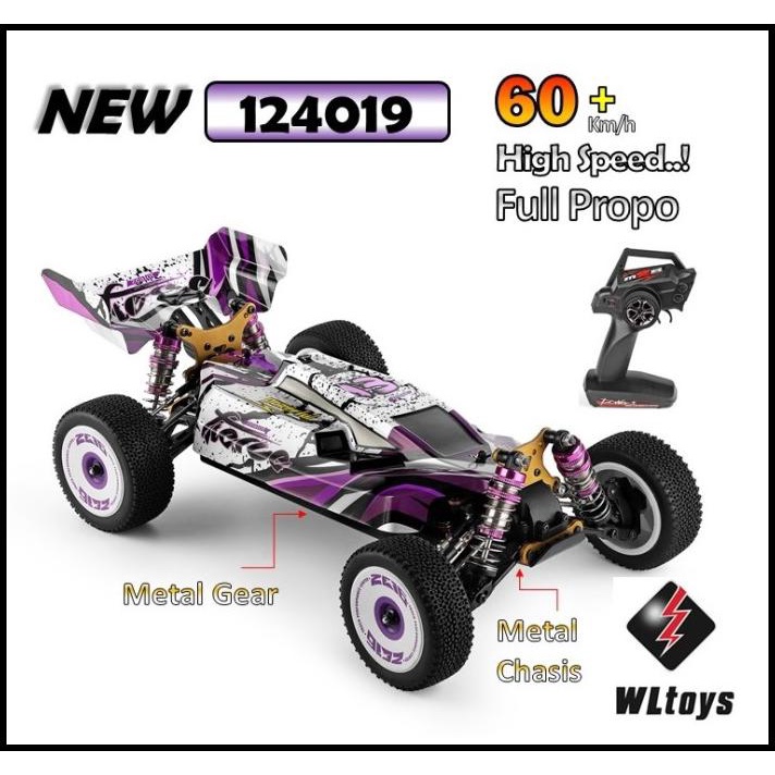 Promo Wltoys 124019 Buggy Rtr 2.4Ghz Metal Alloy Chasis Not 144001 A959
